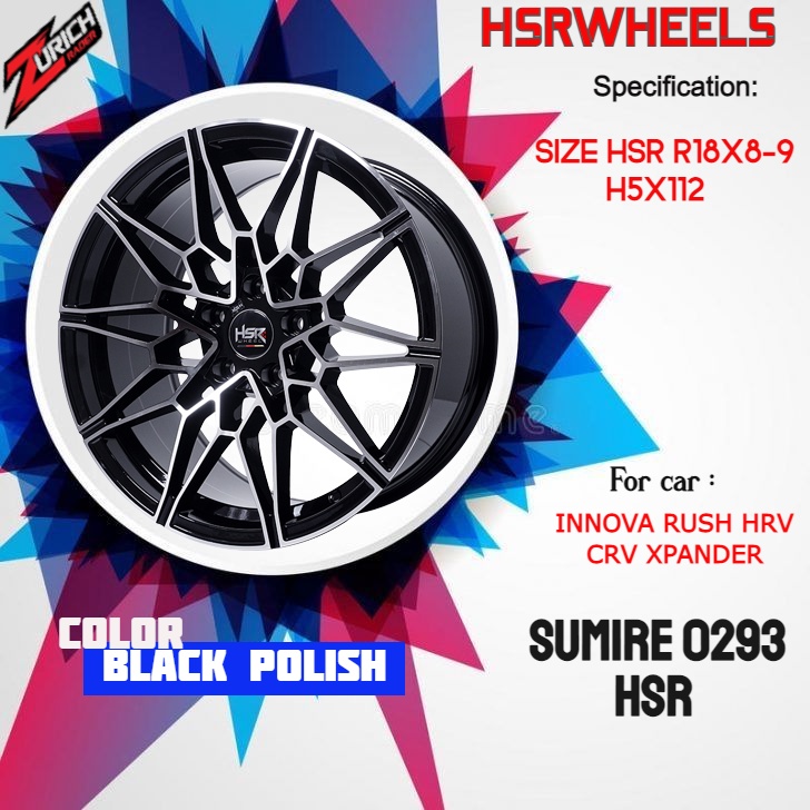 Jual Promo Velg Racing Hsr Sumire Hsr R Lebar Inchi Pcd