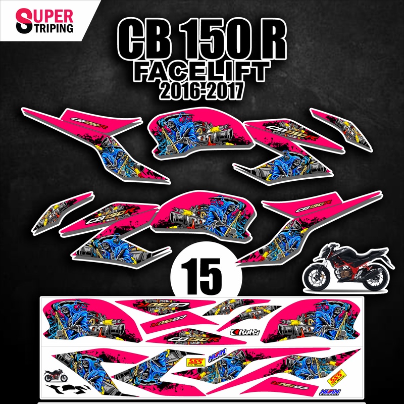 Jual STICKER CB FACELIFT Varian 15 - Tahun 2018 2019 2020 2021 Desain ...