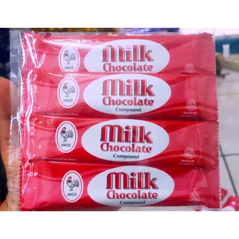 Jual Coklat Jago Milk Chocolate Bar 15gr Isi 10 Pcs Shopee Indonesia