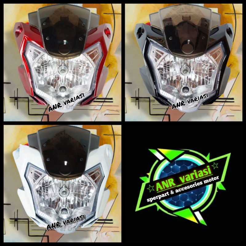 Jual Headlamp Batok Kepala Lampu Depan Set Reflektor New Vixion Advance Nva Pnp Nvl