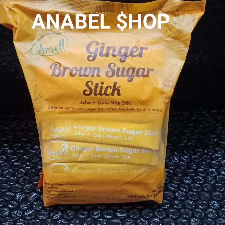 Jual Ansell Ginger Brown Sugar Stick Sachet Jahe Gula Merah Stik Sachets Shopee Indonesia