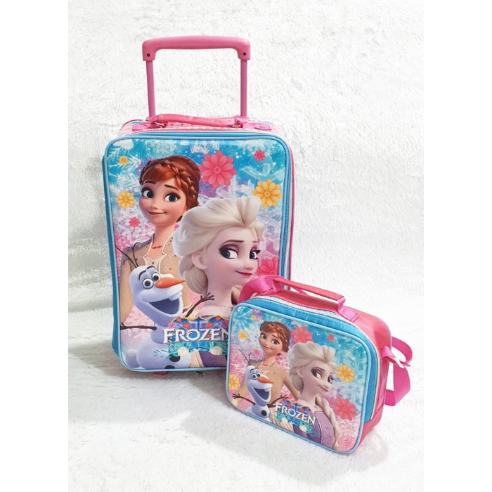 Jual Kope Set Koper Anak Perempuan Frozen Flower ( Koper + Tas Bekal ...