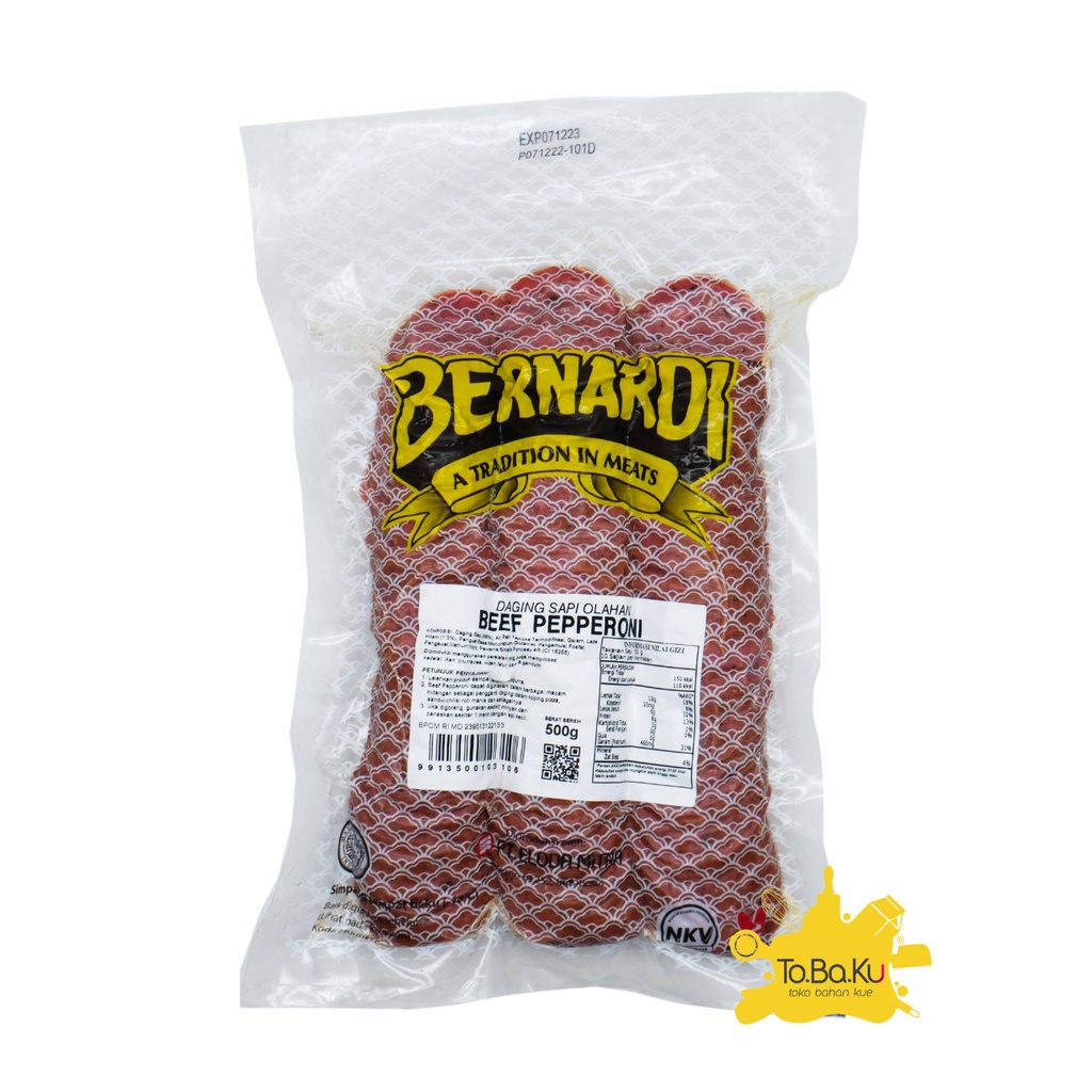Jual Bernardi Beef Pepperoni (Frozen) | Shopee Indonesia