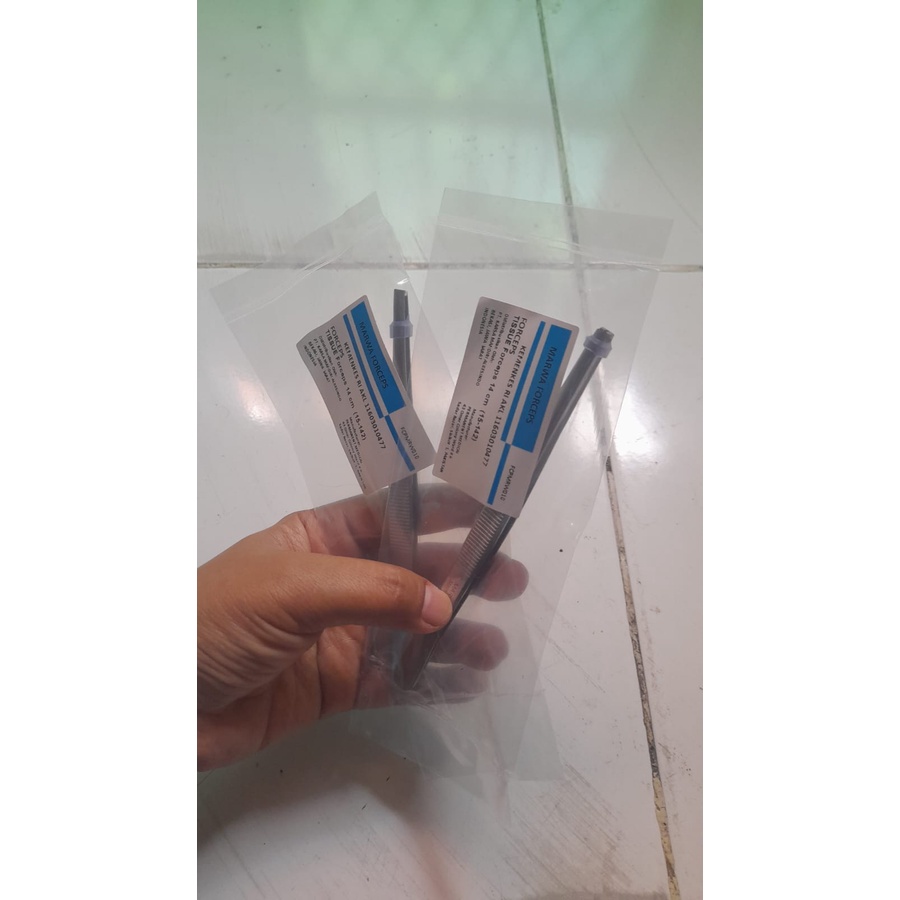 Jual Pincet Chirugis 18cm Marwa / Pinset Anatomis 18cm / Tissue Forcep ...