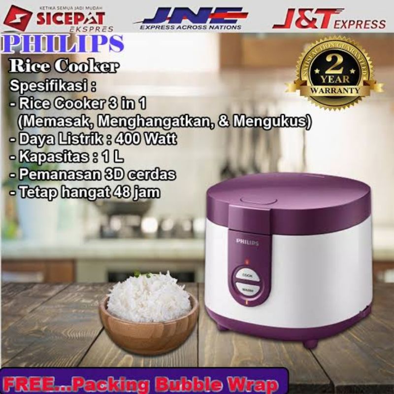 Jual PHILIPS RICE COOKER 1 LITER HD 3116 MAGIC COM Preloved Shopee Indonesia