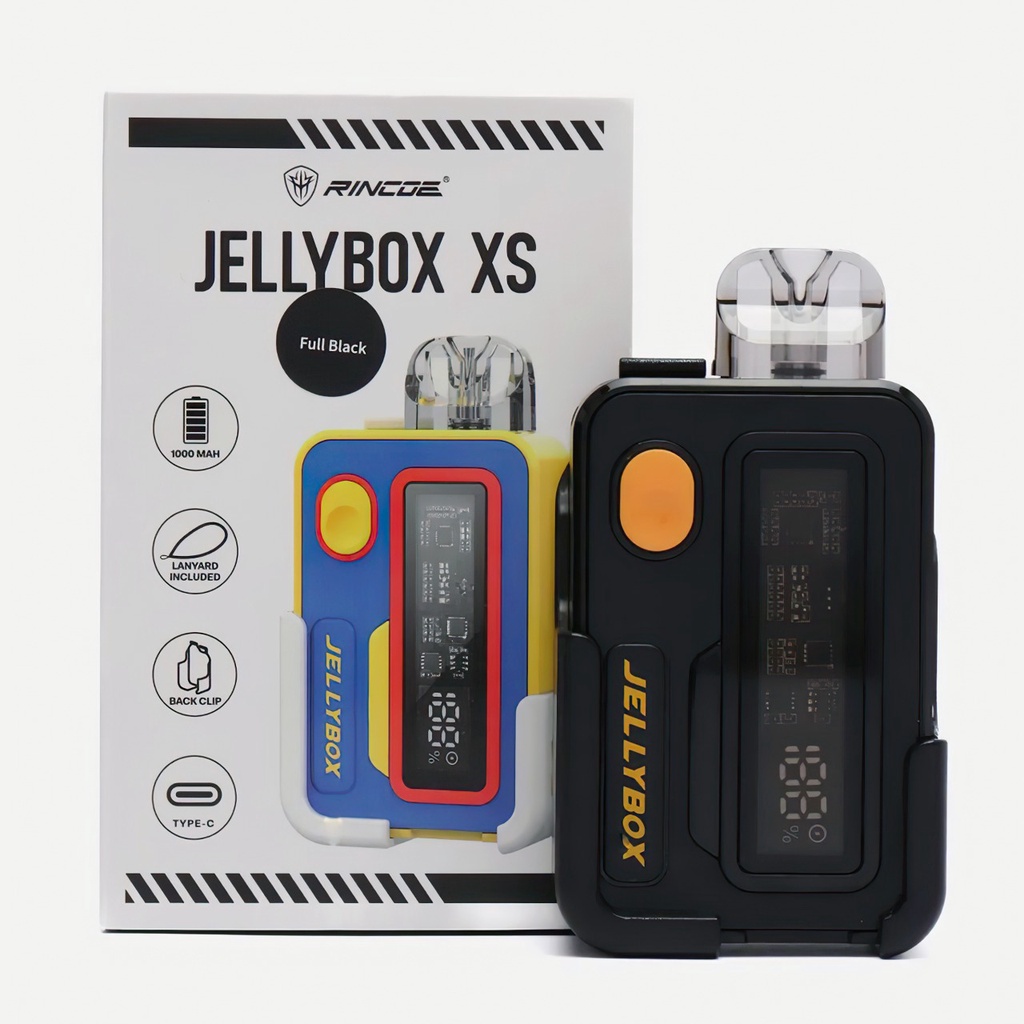 Jual Pod Vap Jellybox XS Kit 30W 1000Mah Full Black Authentic By Rincoe ...