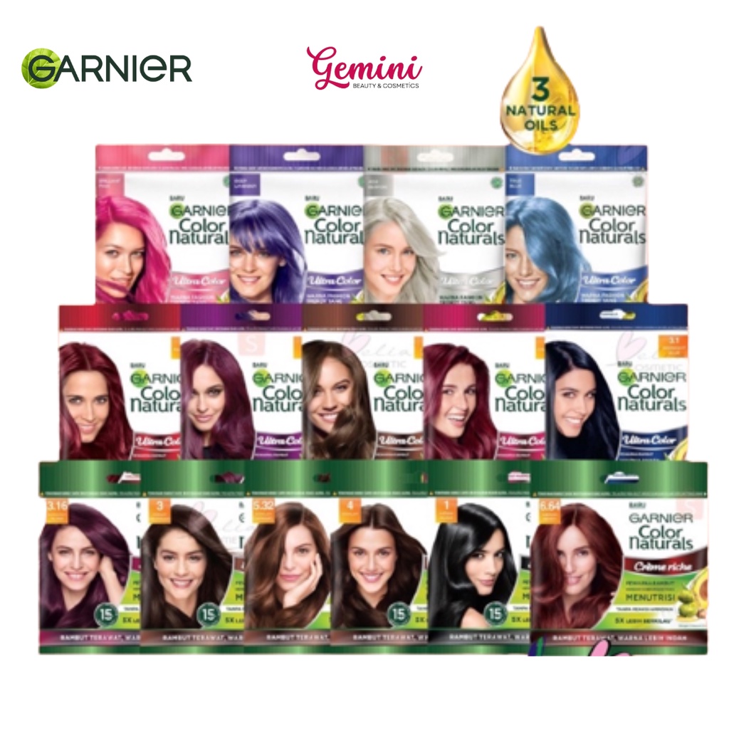 Jual Garnier Hair Color Naturals Ultra Color 20gr 20ml Sachet Pewarna Rambut Cranberry Red