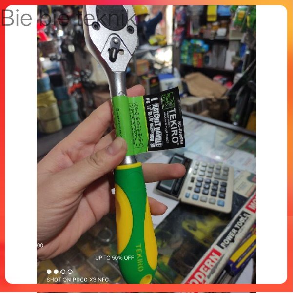 Jual RATCHET HANDLE UKURAN 1/2 x 10 MEREK TEKIRO (KUNING HIJAU) .bie ...