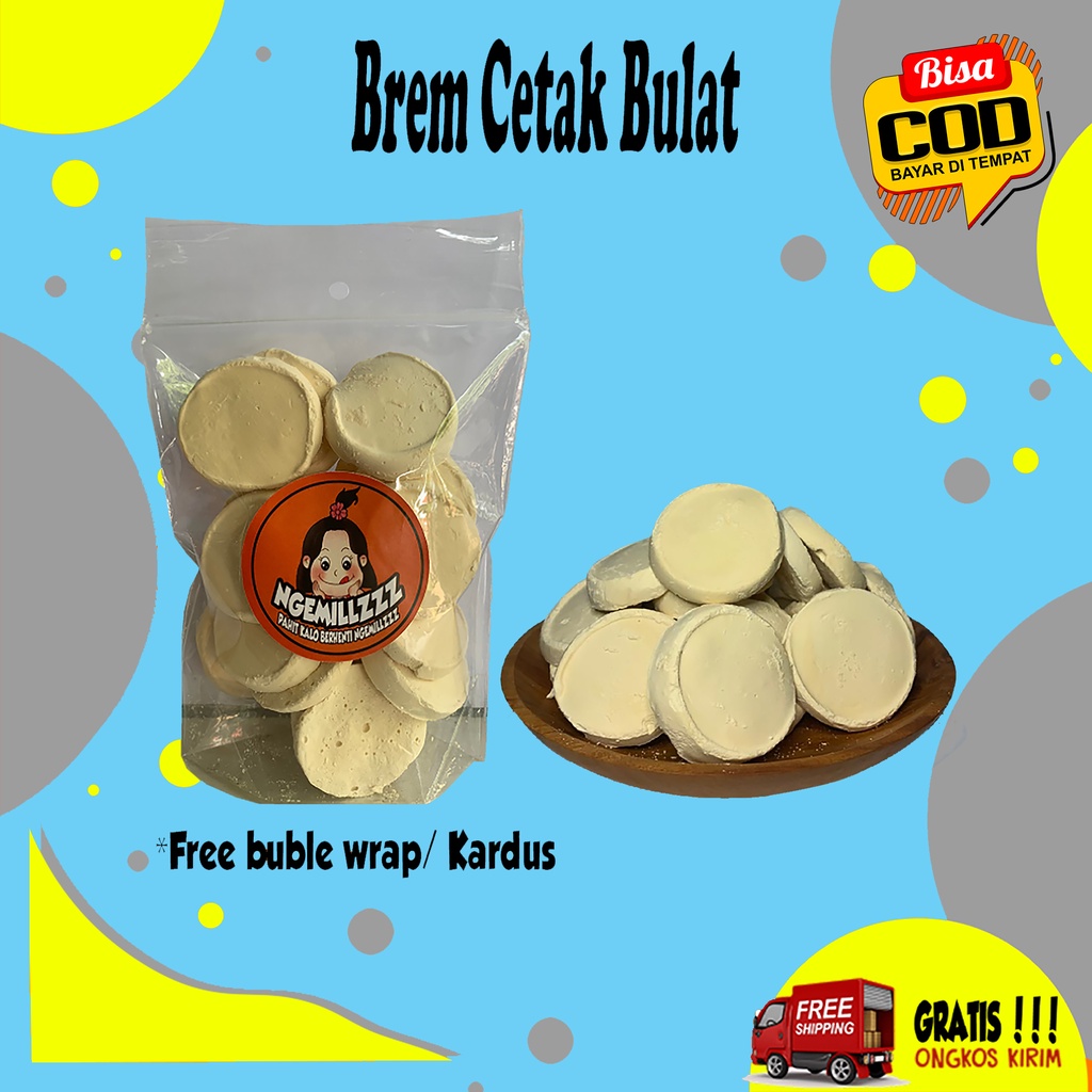 Jual Brem Cetak Bulat Brem Oleh Oleh Brem Asli Enak Semriwing Brem