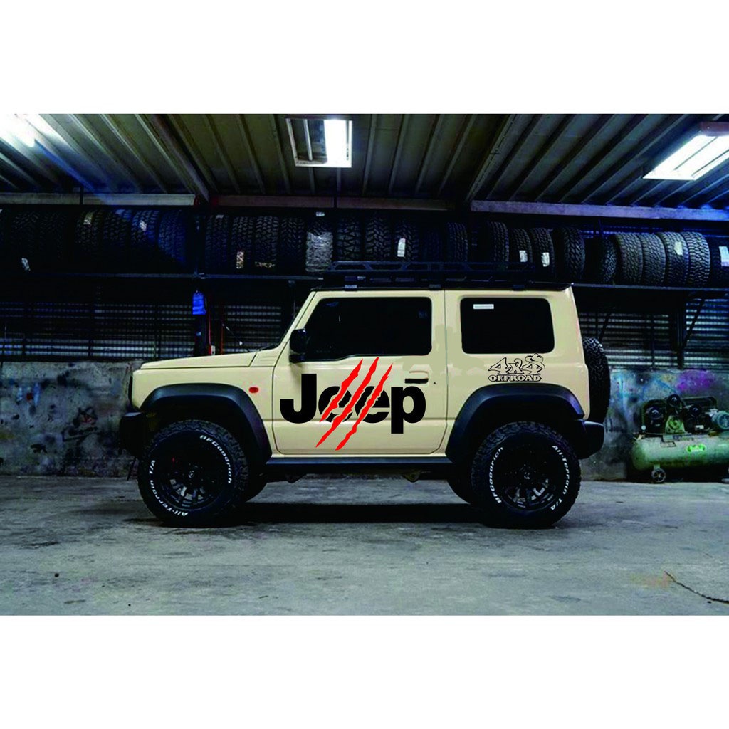 Jual 0465 sticker cutting mobil suzuki jimny wrengler rubicon cakaran ...