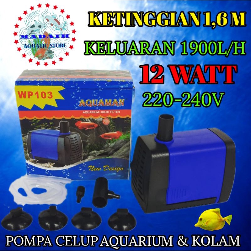 Jual MESIN POMPA AIR CELUP AKUARIUM & KOLAM POWER HEAD WATERPUMP