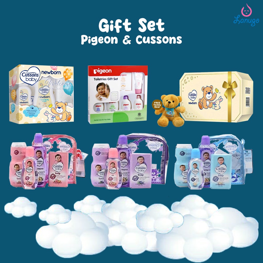 Jual Cussons Baby Toiletries New Born Pack Mini Pack 3 Pcs Free Pouch/ Baby Gift Set New Born