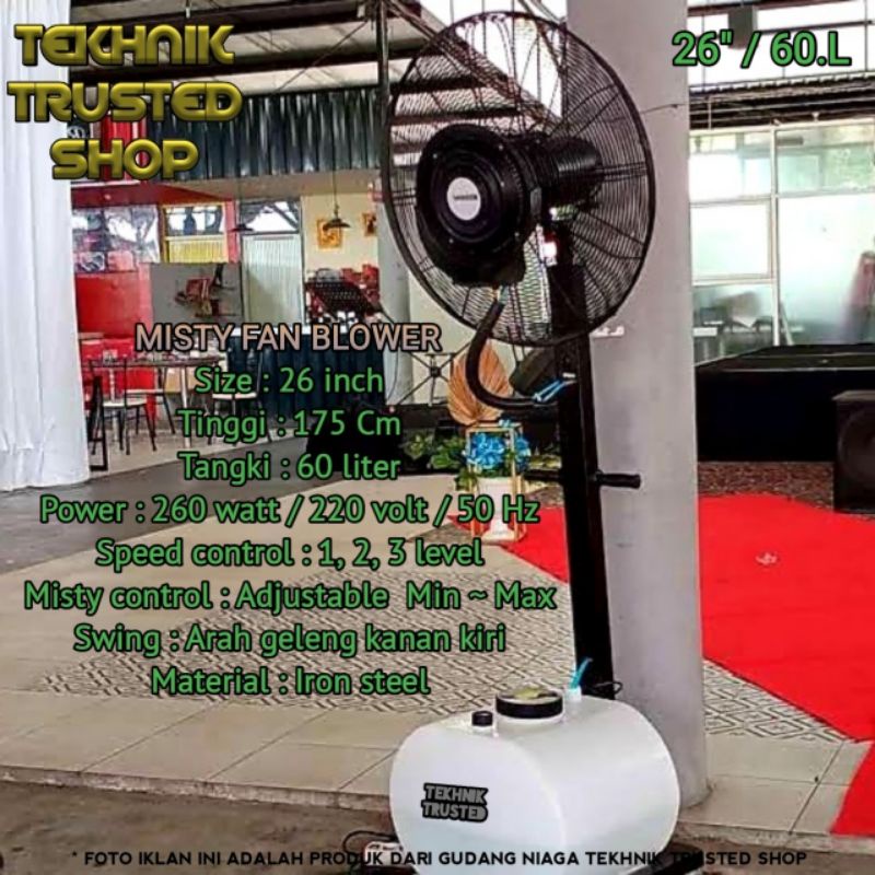 Jual Cooling misty fan 26