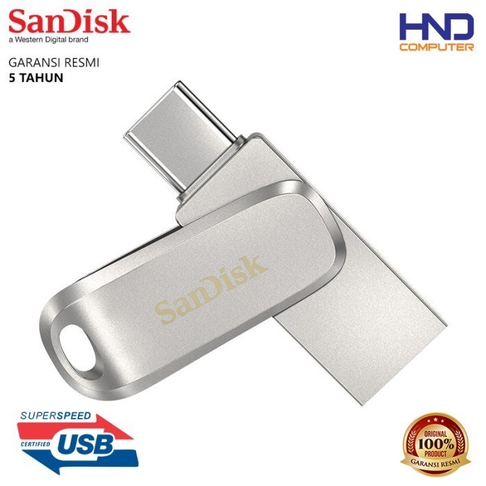 Jual Sandisk Flashdisk Ultra Dual Drive Luxe Type C 32GB/64GB/128GB ...