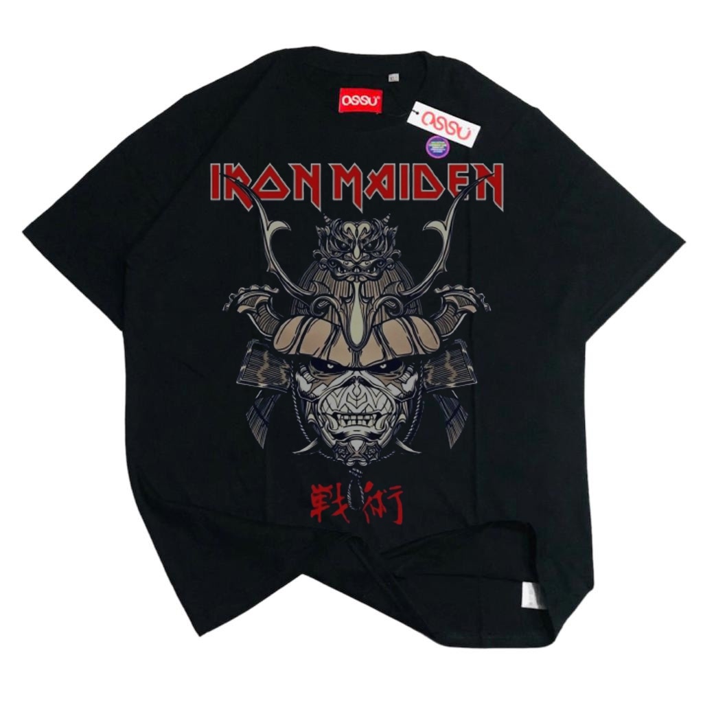 Rock Off Maglietta Iron Maiden Samurai Uomo Unisex, Bianca, Cotone, Maniche Corte - 6