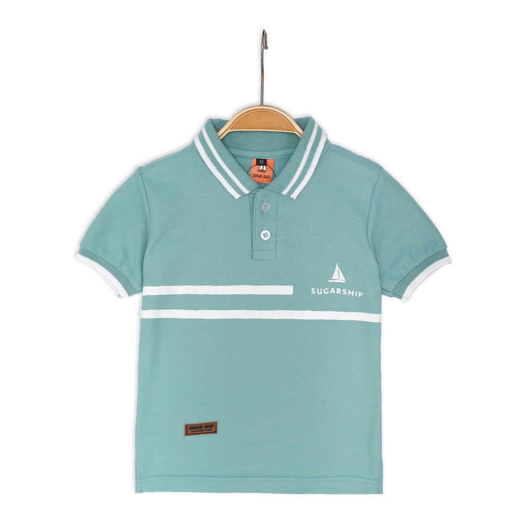 Pipiniko Polo Print Bear Kaos Kerah Anak Laki-Laki main image 0