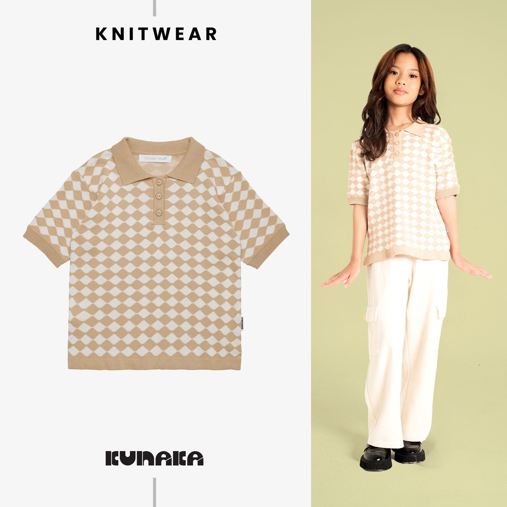 Jual Kunaka - Baju Polo Anak Arrow Brown Collar Umur 4 - 12 tahun ...