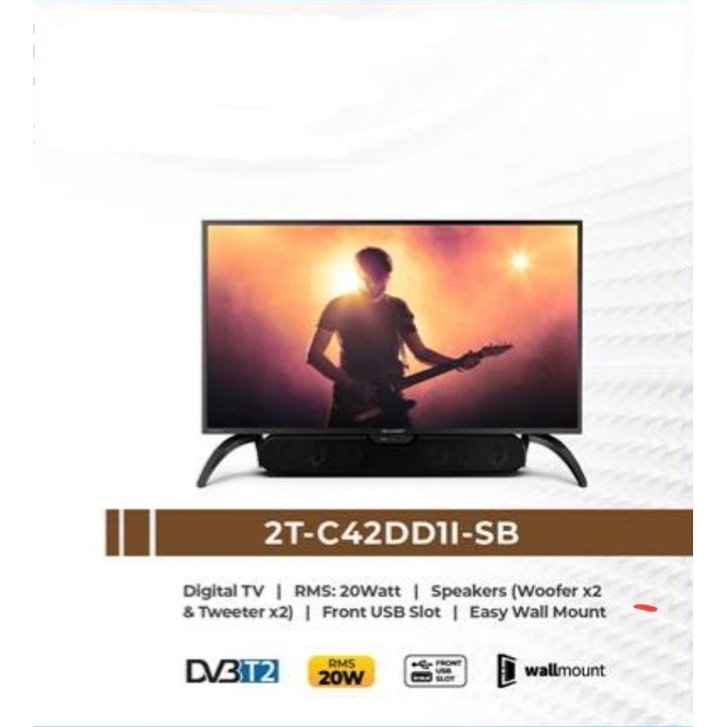 Jual SHARP AQUOS LED TV 42 INCH 2TC42BD1I / 2TC42DD1I / 2TC42DDSB