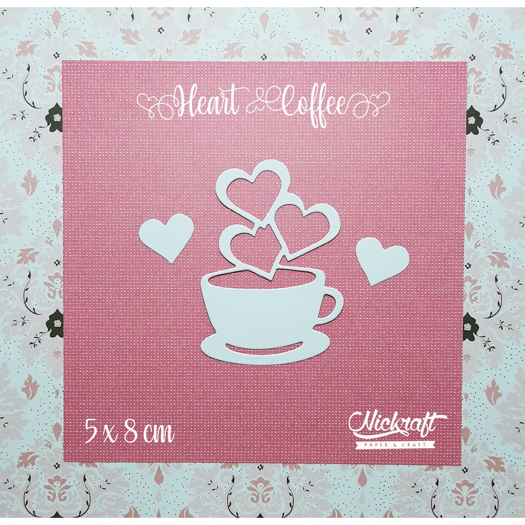 Jual HEART COFFEE - HIASAN SCRAPBOOK LABEL FRAME HATI LOVE CINTA ...