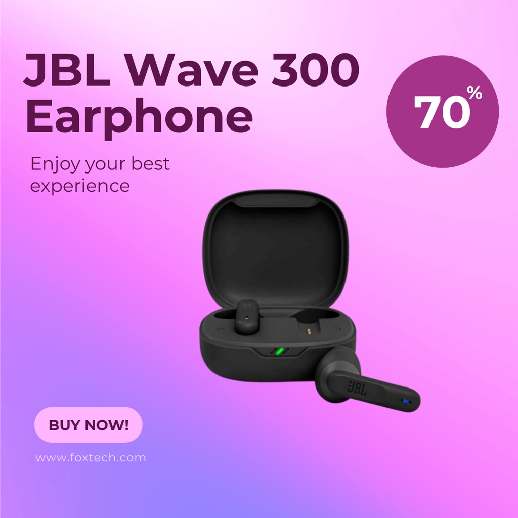 JBL Wave 300 TWS True Wireless In Ear Bluetooth Headphones in Charging Case  Wireless