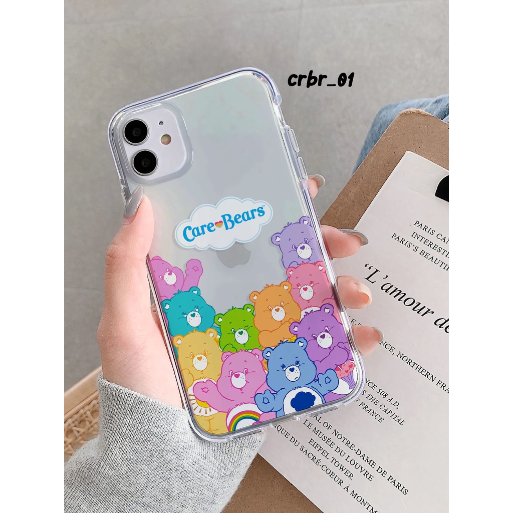 Jual Custom Case Bear Design Casing Desain Beruang Care Bear Softcase Anticrack Blackmatte