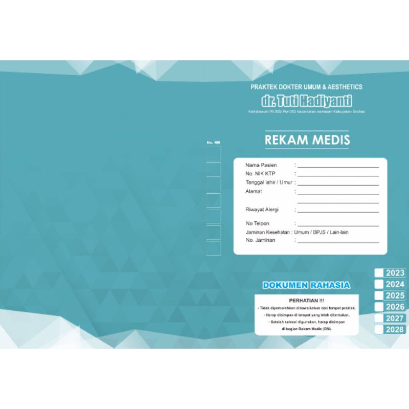 Jual CETAK CUSTOM MAP REKAM MEDIS / MAP SEKOLAH, MAP PUSKESMAS, MAP ...