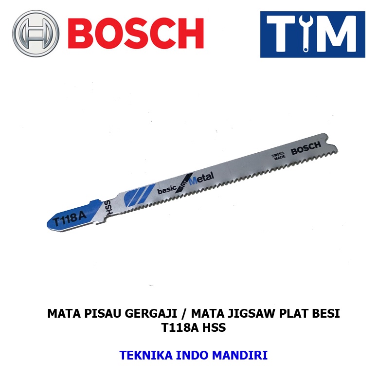 Jual BOSCH Mata Jigsaw Besi T118A HSS / Mata Pisau Gergaji ( HARGA