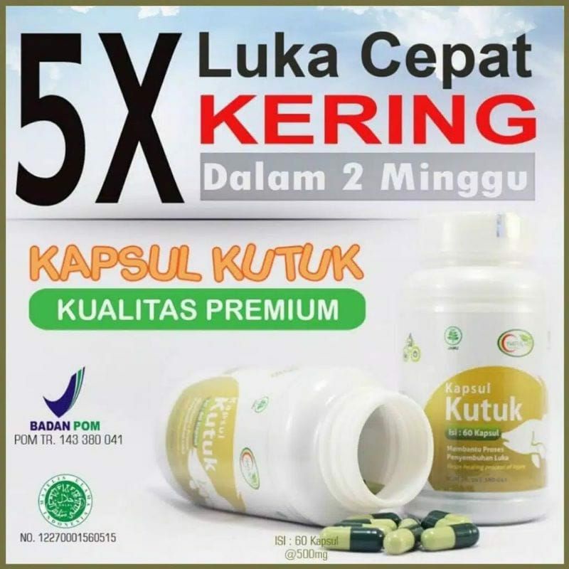 Jual Kapsul Kutuk Premium Asli Original Pengering Luka Shopee Indonesia