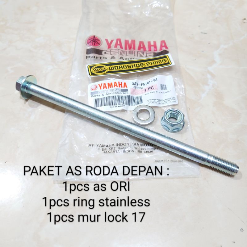 Jual Paket As Roda Depan Ring Mur Self Locking Mio Smile Sporty Nouvo Mio J Xride M3 Vega MX