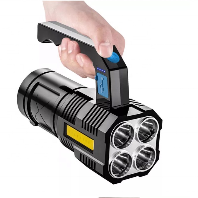 Jual TAFFLED SENTER LED SUPERTERANG USB FLASHLIGHT LAMPU SENTER DARURAT ...