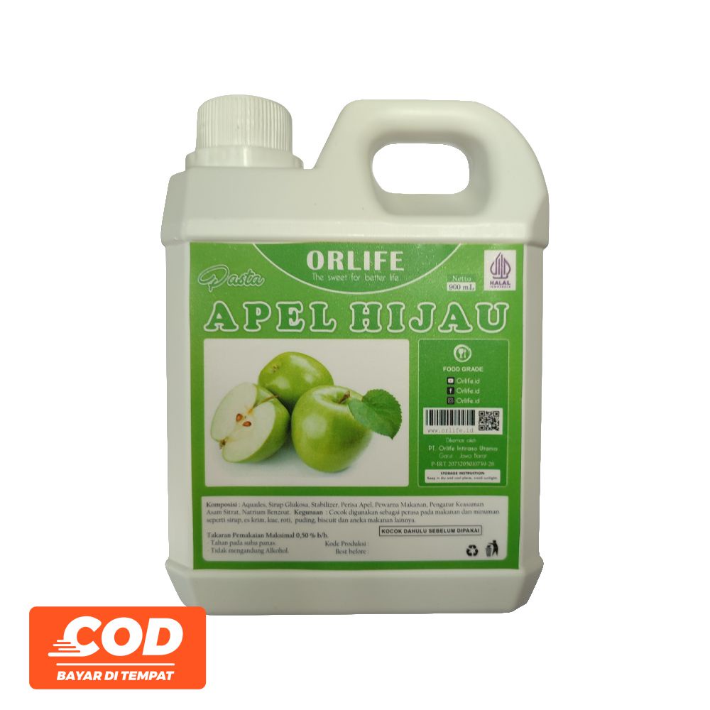 Jual Pasta Rasa Apel Hijau flavour 1 Kg Orlife | Shopee Indonesia