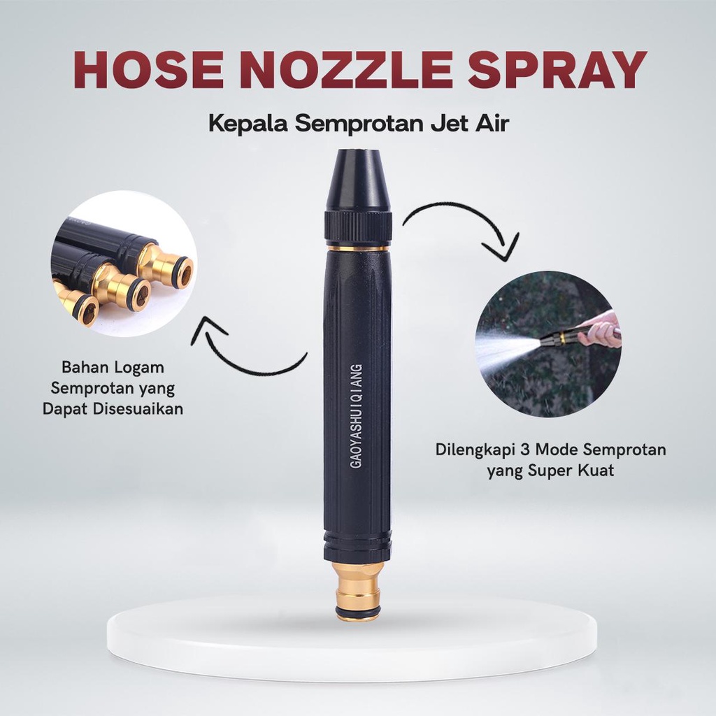 Jual Alat Cuci Motor Mobil Semprot Air Hose Nozzle Spray Kepala Kran Penyemprot Air Cuci Motor