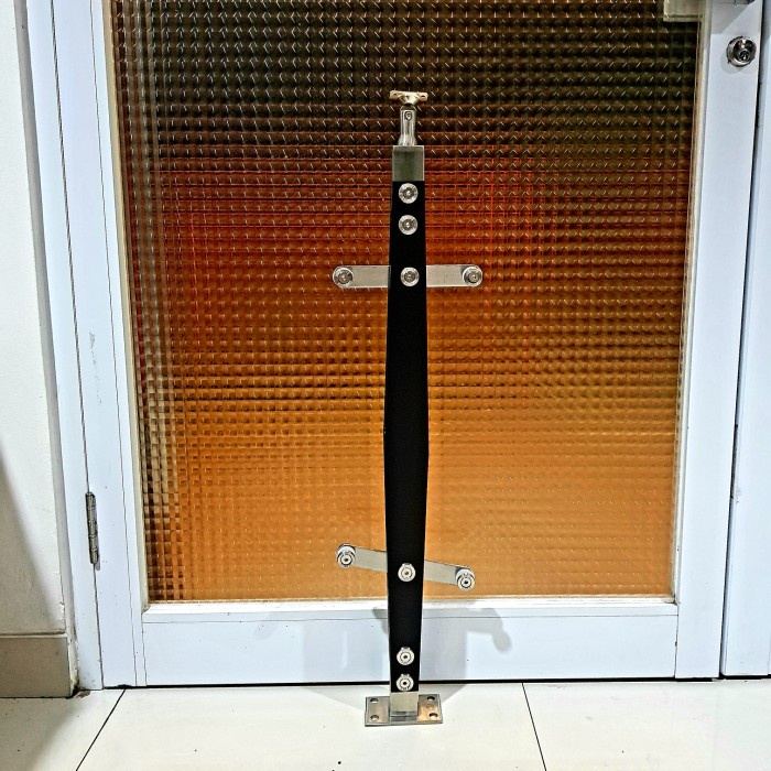 Jual Tiang Ralling Stainless coating Tangga kaca AB27 | Shopee Indonesia