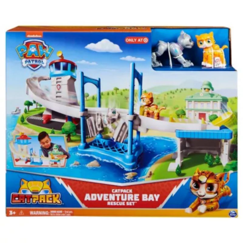 Jual Mainan anak paw patrol cat pack rescue set adventure bay original ...