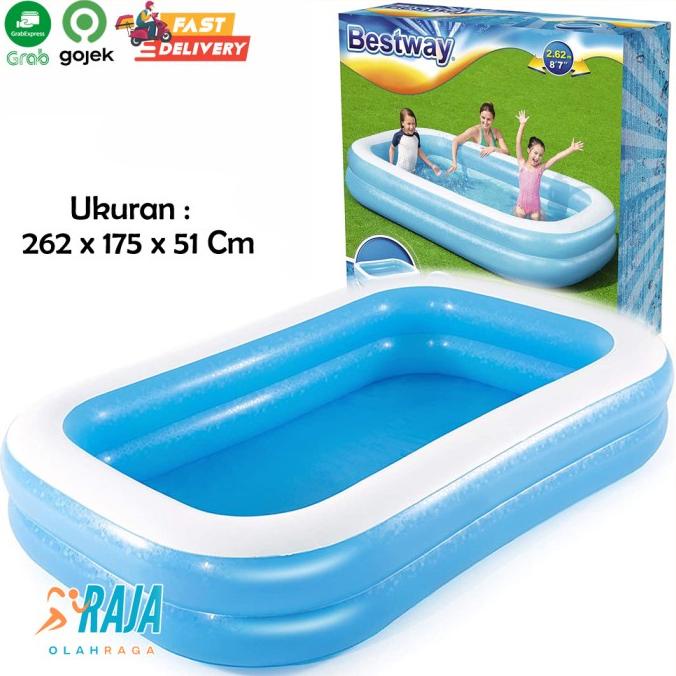 Jual Bestway 54006 Kolam Renang Karet Anak Jumbo / Keluarga Besar 262 ...