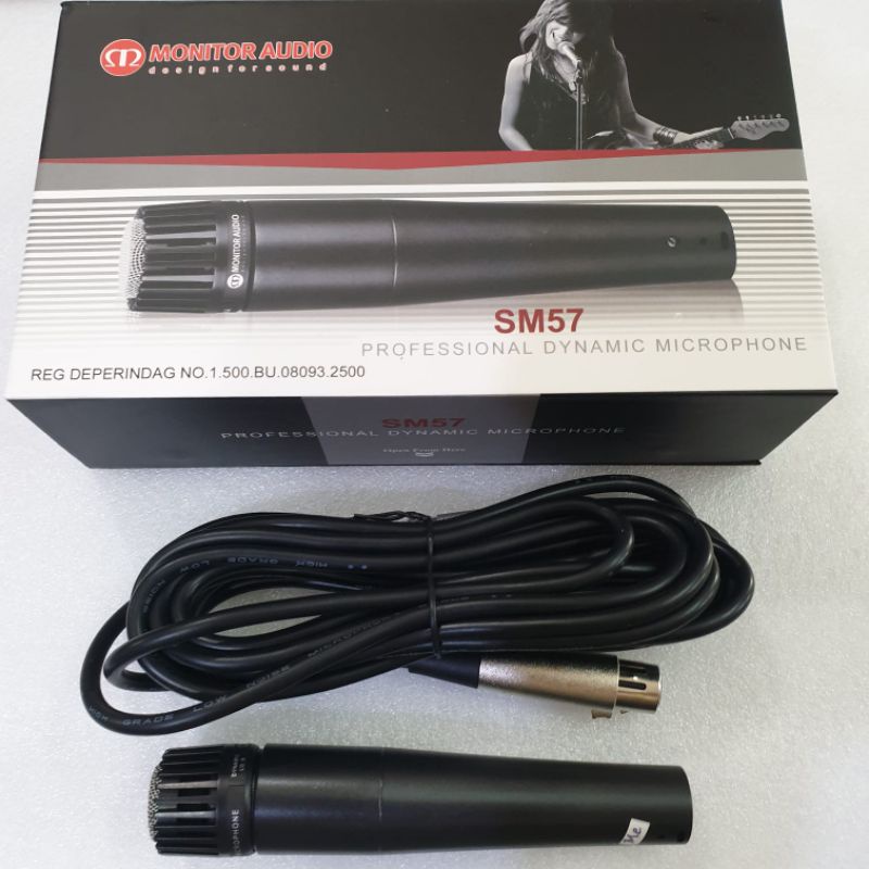 Jual microphone instrumen monitor audio SM 57 | Shopee Indonesia