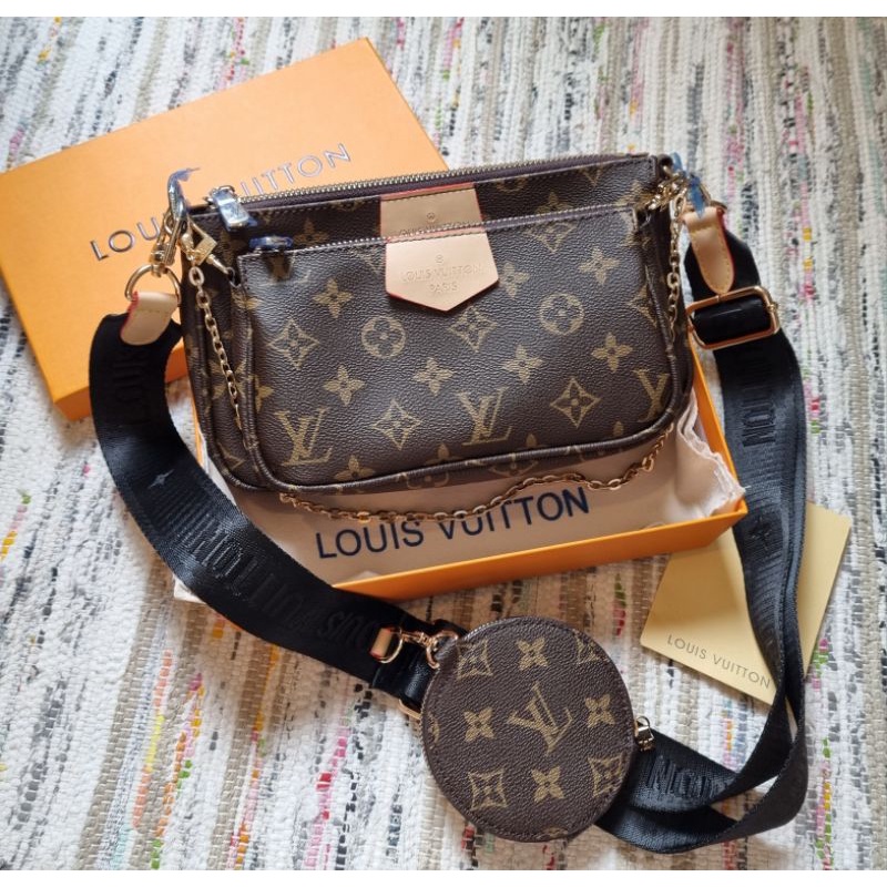 COD] Tas LV Selempang MULTI POCHETE 3 IN 1