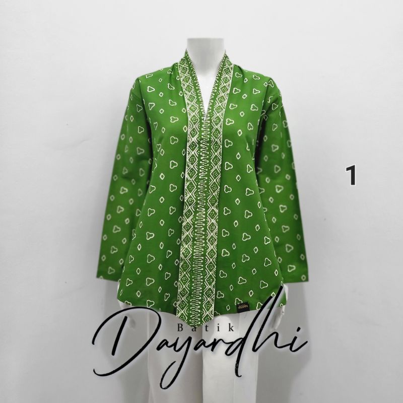 Jual Dayardhi Bluse Batik Hijau Batik Wanita Baju Batik Wanita | Shopee ...