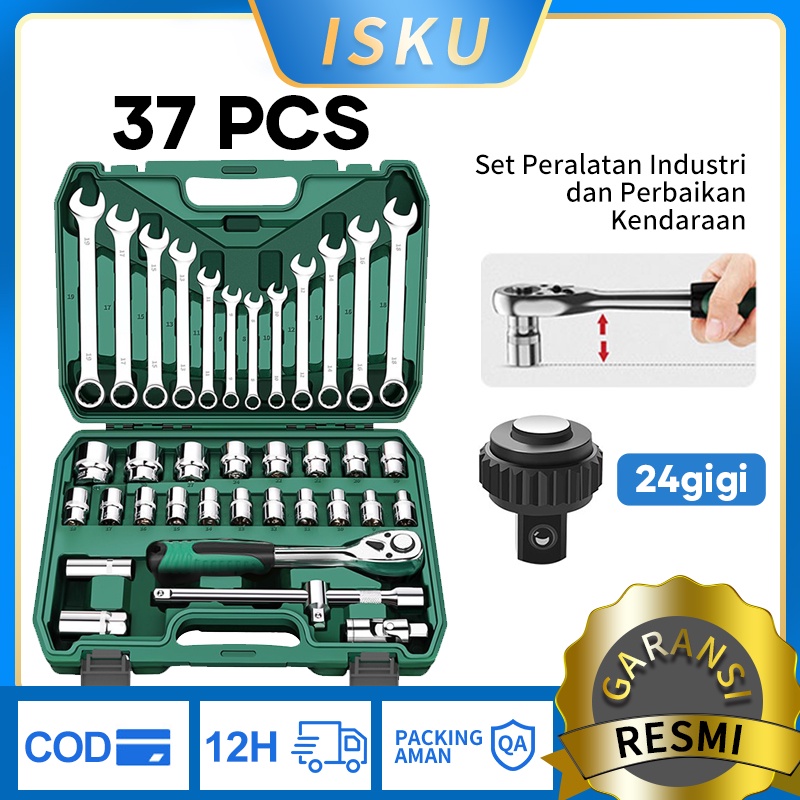 Jual Isku Tool Kit Set Kunci Sok Set Pcs Gigi Kunci Pas Set Kunci