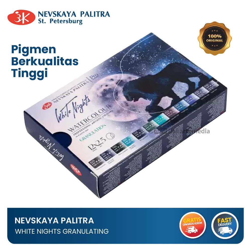 Jual Alat Menggambar Cat Air Lukis Nevskaya Palitra Artists