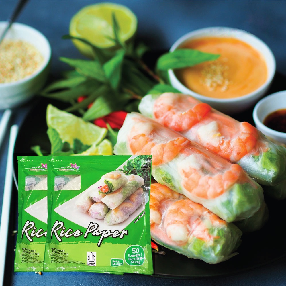 Jual Rice Paper Bulat 200gr Banh Trang High Quality Rice Paper Kulit Lumpia Vietnam Rice 8084