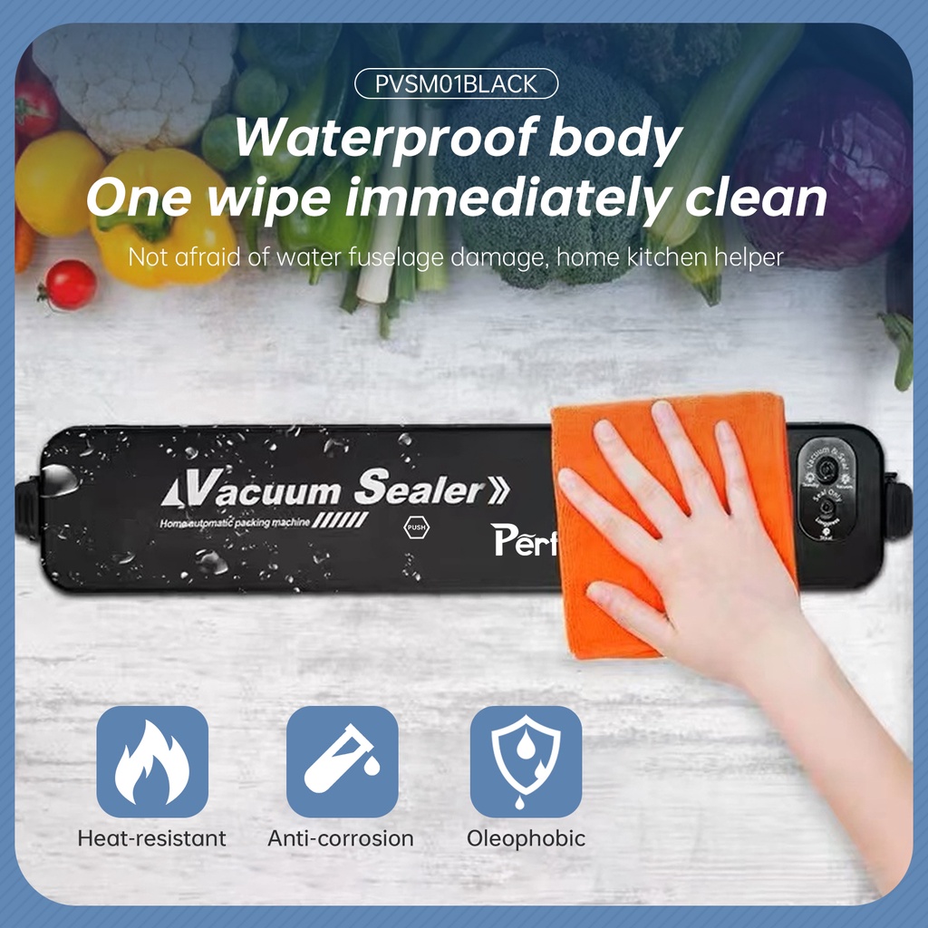 Jual Perfin PVSM01BLACK Vacuum Sealer Makanan Food Packing Machine Tas ...