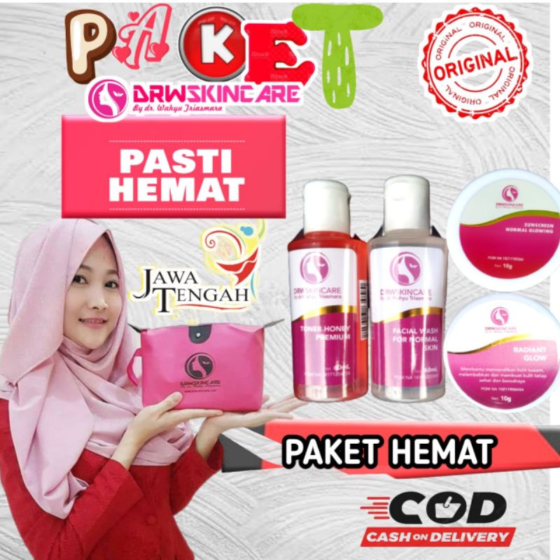 Jual Paket Hemat DRW Skincare Perawatan Kulit Lengkap dengan Harga
