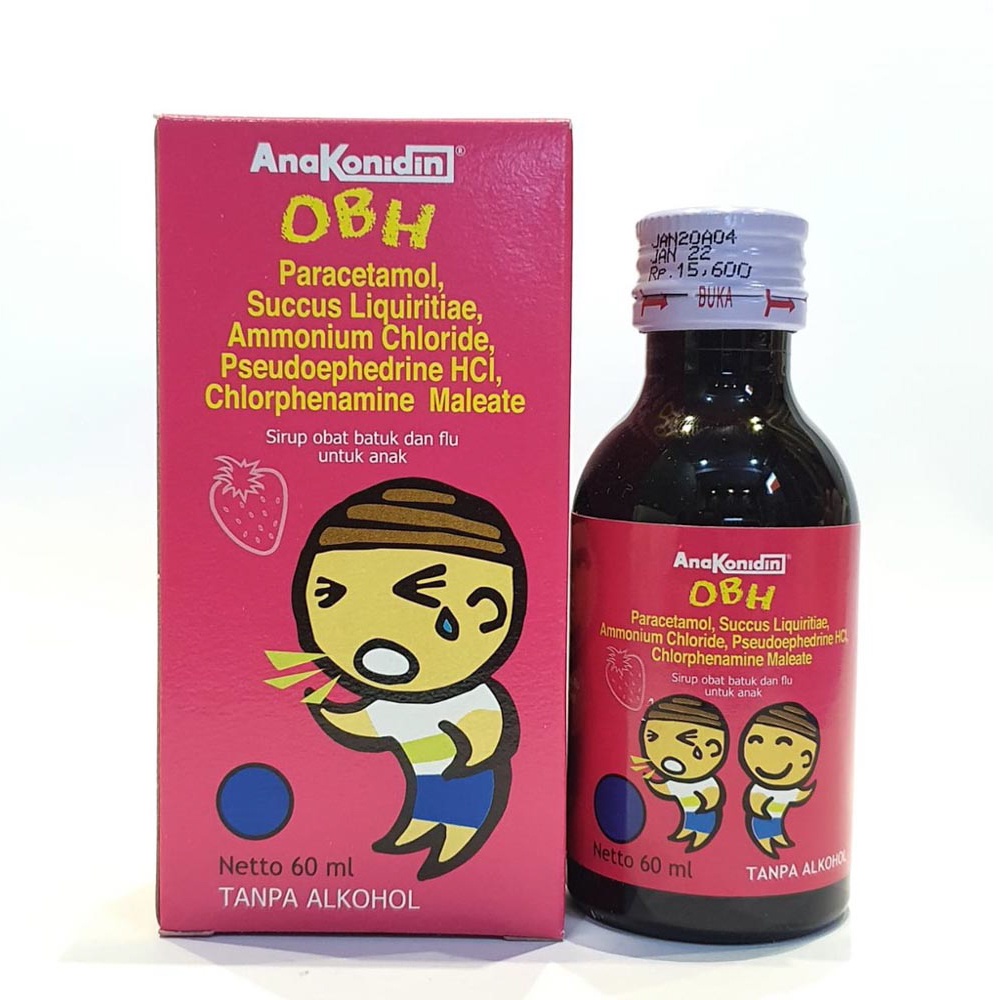 Jual ANAKONIDIN OBH SIRUP 60 ML OBAT DEMAM BATUK PILEK ANAK DEMAM ANAK
