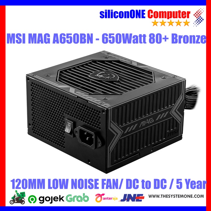 Jual Internal Msi A650Bn Powersupply A650 650 650Watt 80+ Bronze Mag ...