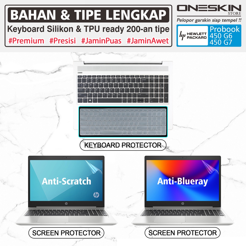 Jual Garskin Sticker Laptop Pelindung Keyboard Screen Protector HP