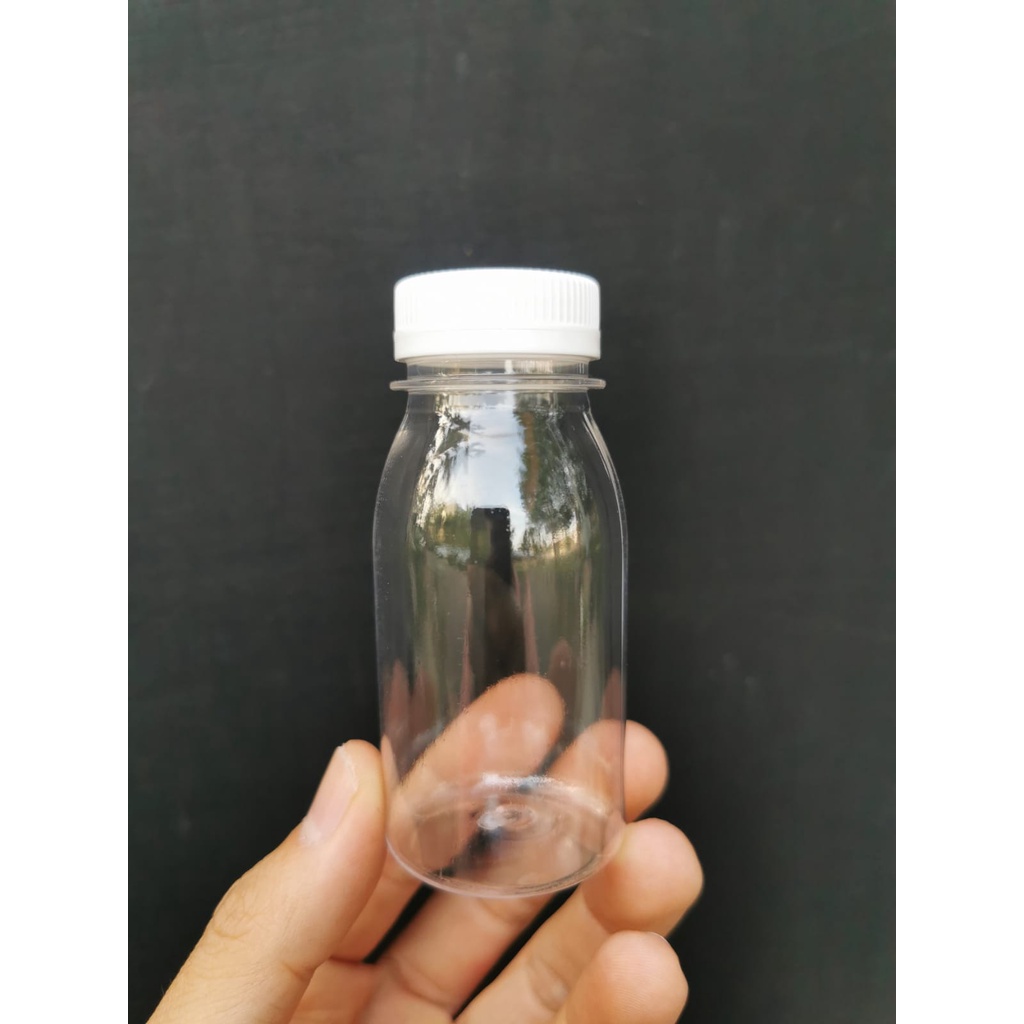 Jual SET (Botol + Tutup) - Botol Plastik 60 ml 80 ml Tebal Botol Zam ...