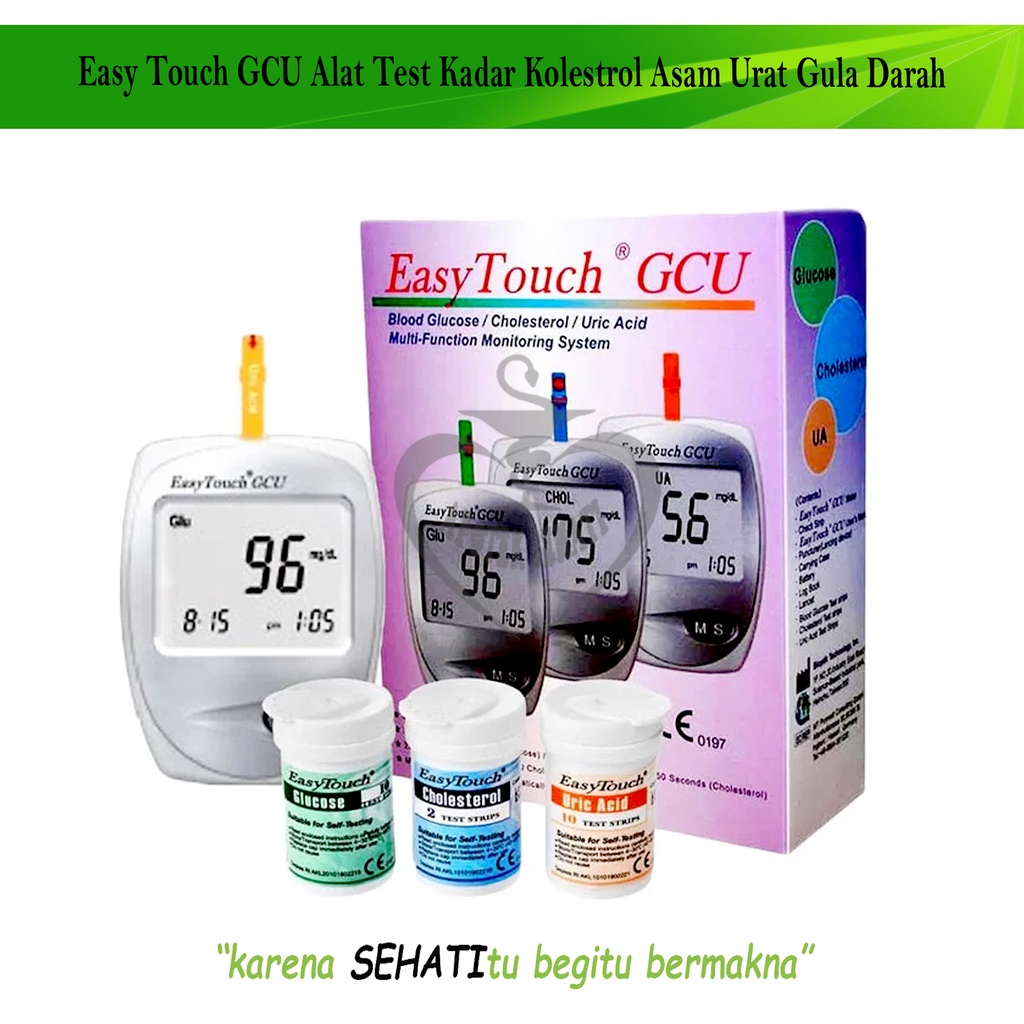 Jual Easy Touch Glucose Strip Alat Cek Gula Darah Refill Isi Pcs