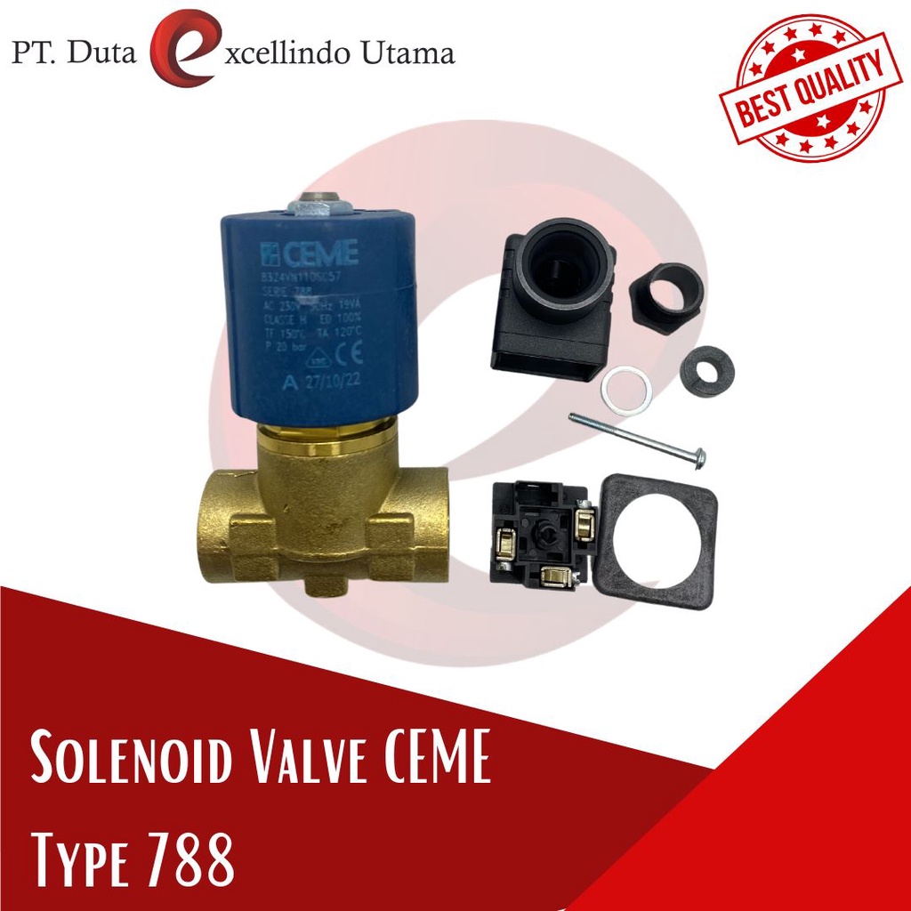 Jual CEME Solenoid Valve Pilot Type 788 220V NC for Pressing Machine ...