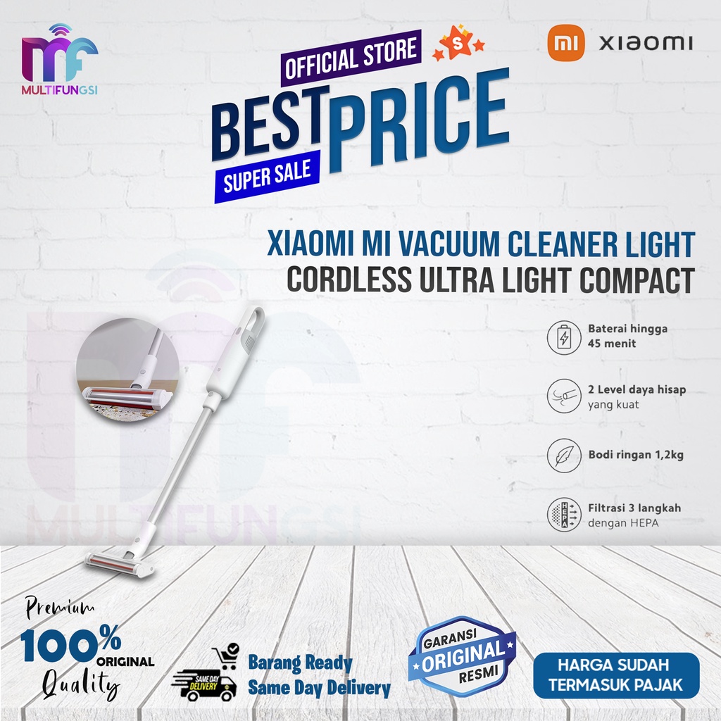 Jual Xiaomi Mi Vacuum Cleaner Light Cordless Ultra Light Compact ...